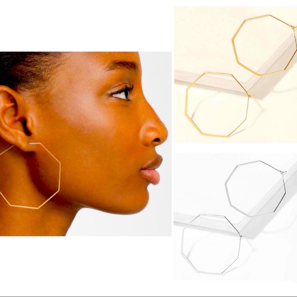 🍒3/$30 New Octagon Earrings - Picture 2 of 5